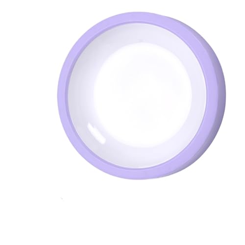 Futternapf für Haustiere, praktisch, rutschfest, für langsames Futter, Süßigkeiten, einfarbiges Katzen- und Hundefutter, Lebensmittelutensilien, Sicherheitszubehör (lila) von Generisch