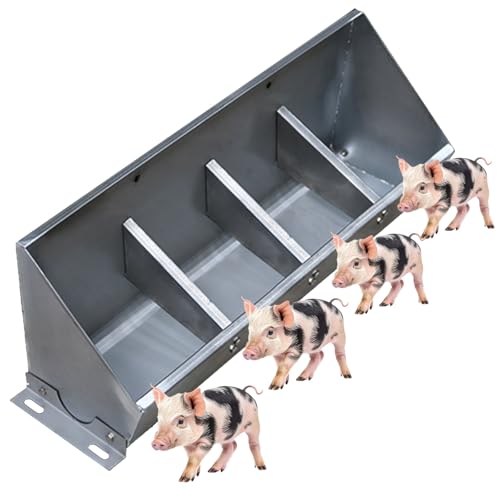 Futterspender aus Edelstahl, wasserdicht, strapazierfähig, für Schweine, Rinder, Ziegen, Pferde, drinnen und draußen, Landwirtschaft von Generisch