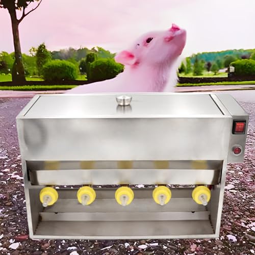 Futterstation für Ferkel und Lämmer aus Edelstahl, langlebig und leicht zu reinigen, ideal für den Bauernhof Futterstation für Ferkel und Lämmer aus Edelstahl, langlebig und leicht zu reinigen, ideal für den Bauernhof von Generisch