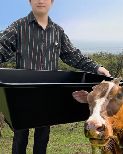 Futtertrog, Futtertrog, Futterschale für Getreide, Ferkel, Futtertrog, Futtertrog, 2, 3, 4, Pferde, Schafe, Rinder, kein Abfall, Futterspender für Kaninchen, Huhn, Vogel von Generisch