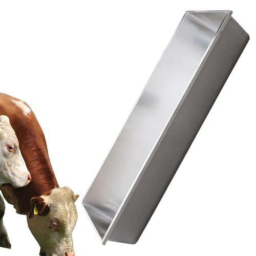 Futtertrog aus Edelstahl, langlebig, große Kapazität, Tierfutterlösung für Schweine, Alpakas, Kälber, Pferde Futtertrog aus Edelstahl, langlebig, große Kapazität, Tierfutterlösung für Schweine, Alpakas, Kälber, Pferde von Generisch