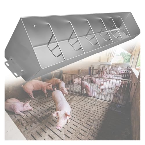 Futtertrog aus Edelstahl mit getrenntem Zaun und abgeschrägter Öffnung für Rinder Schaf Pferd Schwein Futtertrog aus Edelstahl mit getrenntem Zaun und abgeschrägter Öffnung für Rinder Schaf Pferd Schwein von Generisch