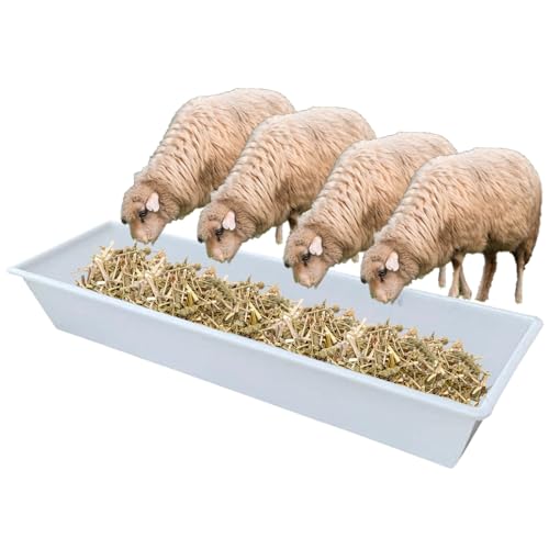 Futtertrog für Nutztiere, leichte Futtertrog für Nutztiere, Ziegen, Kälber, wiederverwendbarer Geflügel-Futtertrog und Heufutter für Schuppen, Weide, Bauernhof, vielseitiger Futtertrog Futtertrog für Nutztiere, leichte Futtertrog für Nutztiere, Ziegen, Kälber, wiederverwendbarer Geflügel-Futtertrog und Heufutter für Schuppen, Weide, Bauernhof, vielseitiger Futtertrog von Generisch