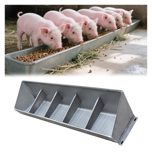 Futtertrog für Schweine, Kälber, Schafe, abgeschrägte Öffnung für einfaches Füttern, für 4-10 Tiere Futtertrog für Schweine, Kälber, Schafe, abgeschrägte Öffnung für einfaches Füttern, für 4-10 Tiere von Generisch