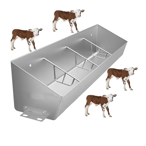Futtertrog für Vieh, Rindertränke aus Edelstahl, Bauernhof, Hof, Stall, lange Futtertrog für Schweine, Ziegen, Pferde, Tiere, Viehzaun, Futtertrog, 4, 5, 6, 7 Bits, hängend/Grond Poult Futtertrog für Vieh, Rindertränke aus Edelstahl, Bauernhof, Hof, Stall, lange Futtertrog für Schweine, Ziegen, Pferde, Tiere, Viehzaun, Futtertrog, 4, 5, 6, 7 Bits, hängend/Grond Poult von Generisch