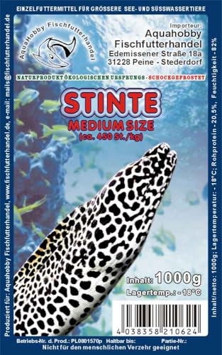 Gefrorene Stinte 1kg – Frostfutter für Raubfische, Reptilien, Katzen & Schildkröten – Fischfrostfutter lose geschüttet – Einzeln entnehmbar – Barf geeignet – Angelköder Gefrorene Stinte 1kg – Frostfutter für Raubfische, Reptilien, Katzen & Schildkröten – Fischfrostfutter lose geschüttet – Einzeln entnehmbar – Barf geeignet – Angelköder von Generisch