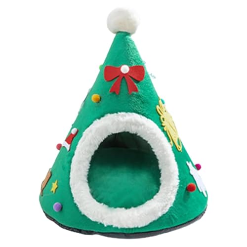 Gemütliches Katzenhaus & Bett Xma Tree Design in Rot für Feiertage Festlichkeiten – Kratzbaum & Höhle für Katzen Gemütliches Katzenhaus & Bett Xma Tree Design in Rot für Feiertage Festlichkeiten – Kratzbaum & Höhle für Katzen von Generisch