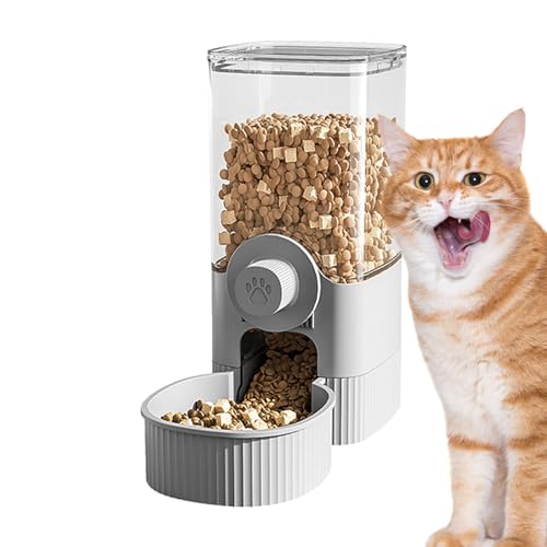 Generic Automatischer Futterspender für Katzen, Futter- und Wasserspender für Trockenfutter, großes Fassungsvermögen, abnehmbar für Katzen, Hunde, Haustiere von Generisch