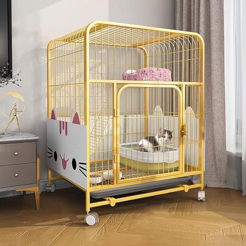 Generic Große Katzenkäfige Indoor - Katzenkäfig mit Rädern, Katzenkiste Katzenlaufstall Kätzchen Käfig Kleintiere - für Kleintier Welpen Kätzchen Generic Große Katzenkäfige Indoor - Katzenkäfig mit Rädern, Katzenkiste Katzenlaufstall Kätzchen Käfig Kleintiere - für Kleintier Welpen Kätzchen von Generisch