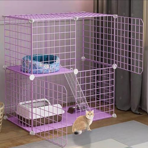 Generic Großer Katzenkäfig, DIY Kleintierkäfig, Katzenkiste, Laufstall für den Innenbereich, abnehmbarer Metalldraht, Zwinger, großer Übungsplatz, faltbarer Hofzaun, Zwinger für 1-4 Katzen oder Generic Großer Katzenkäfig, DIY Kleintierkäfig, Katzenkiste, Laufstall für den Innenbereich, abnehmbarer Metalldraht, Zwinger, großer Übungsplatz, faltbarer Hofzaun, Zwinger für 1-4 Katzen oder von Generisch