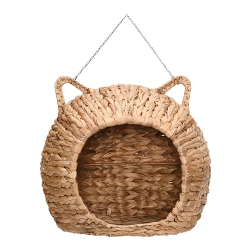 Generic Handgewebtes Weiden-Katzenbett - Geflochtenes Haustierhaus für drinnen & draußen, stilvolles Naturdesign Generic Handgewebtes Weiden-Katzenbett - Geflochtenes Haustierhaus für drinnen & draußen, stilvolles Naturdesign von Generisch