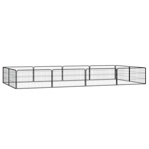 Generic Iiaky 12-Panel Laufgitter für Hunde, schwarz, 100 x 50 cm, pulverbeschichteter Stahl, geeignet für Hunde/Welpen/Katzen & Kaninchen, faltbar, ideal für den Innen- und Außenbereich Generic Iiaky 12-Panel Laufgitter für Hunde, schwarz, 100 x 50 cm, pulverbeschichteter Stahl, geeignet für Hunde/Welpen/Katzen & Kaninchen, faltbar, ideal für den Innen- und Außenbereich von Generisch