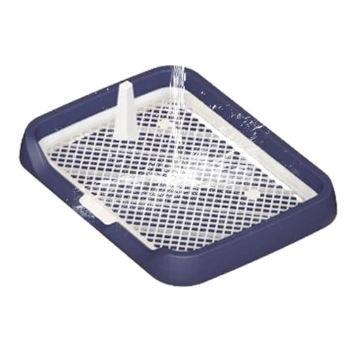 Generic Indoor Dog Potty Tray - Mesh Grids Flat Potty Tray Pee Pad for Dogs - Easy Cleaning Pet Potty Supplies with Removable Column, Simple Setup Pee Holder for Dogs, Puppies, Pets von Generisch