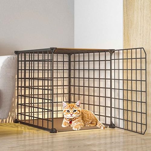 Generic Katzenkäfig, groß, für drinnen und draußen, Metall, Kleintierkäfig, mehrschichtig, super großer Platz, einfach zu montieren, 14 Größen, Weiß/Schwarz/B/39 x 39 x 47 cm Generic Katzenkäfig, groß, für drinnen und draußen, Metall, Kleintierkäfig, mehrschichtig, super großer Platz, einfach zu montieren, 14 Größen, Weiß/Schwarz/B/39 x 39 x 47 cm von Generisch