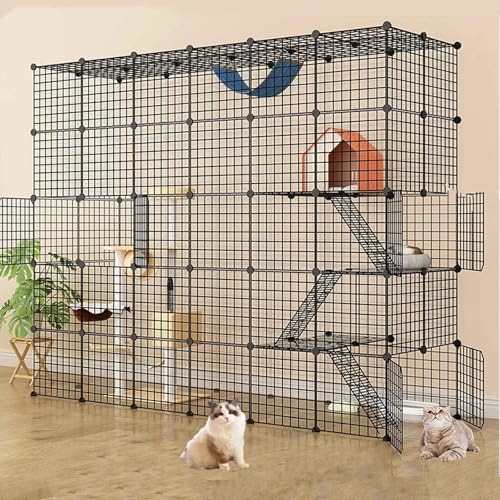 Generic Katzenkäfige für den Innenbereich, groß, Hundekäfig, Kleintierkäfig, Laufgitter/Laufstall/Meerschweinchen-Laufstall, DIY-Montage, super belastbar/einfarbig/215 x 75 x 183 cm Generic Katzenkäfige für den Innenbereich, groß, Hundekäfig, Kleintierkäfig, Laufgitter/Laufstall/Meerschweinchen-Laufstall, DIY-Montage, super belastbar/einfarbig/215 x 75 x 183 cm von Generisch