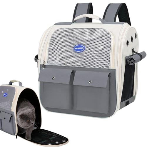 Generic Katzenrucksack | Großer Atmungsaktiver Haustierrucksack | Faltbare Katzentragetasche, Haustier Reiserucksack, Mesh Katzentragerrucksack, Gepolsterte Schultergurte Haustiertasche, Tierrucksack Generic Katzenrucksack | Großer Atmungsaktiver Haustierrucksack | Faltbare Katzentragetasche, Haustier Reiserucksack, Mesh Katzentragerrucksack, Gepolsterte Schultergurte Haustiertasche, Tierrucksack von Generisch