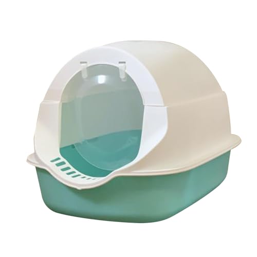 Generic Katzentoilette mit Deckel, riesige geschlossene Katzentoilette, Geruchsbarriere, spritzwassergeschütztes Design, PP-Material, reißfest, großer Platz für Katzen mit langem Körper, Cyan (Cyan) Generic Katzentoilette mit Deckel, riesige geschlossene Katzentoilette, Geruchsbarriere, spritzwassergeschütztes Design, PP-Material, reißfest, großer Platz für Katzen mit langem Körper, Cyan (Cyan) von Generisch