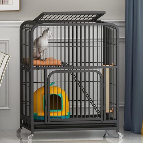 Generic Kleintier-Laufgitter Katzenkäfig, Katzenkäfige für den Innenbereich, groß mit Katzenklo für den Innenbereich, Katzenkäfig, Gehäuse auf Rädern, für Kätzchen, Meerschweinchen (Größe: 78 x 55 x Generic Kleintier-Laufgitter Katzenkäfig, Katzenkäfige für den Innenbereich, groß mit Katzenklo für den Innenbereich, Katzenkäfig, Gehäuse auf Rädern, für Kätzchen, Meerschweinchen (Größe: 78 x 55 x von Generisch