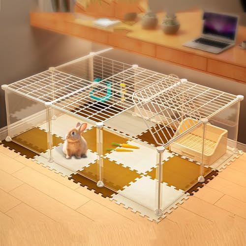 Generic Kleintier-Laufstall, volle Transparenz, Haustier-Laufstall mit hoher Schallwand, Käfig für Meerschweinchen, Welpenlaufstall, Hasenlaufstall, Indoor-Outdoor, tragbarer Metalldraht, Hofzaun Generic Kleintier-Laufstall, volle Transparenz, Haustier-Laufstall mit hoher Schallwand, Käfig für Meerschweinchen, Welpenlaufstall, Hasenlaufstall, Indoor-Outdoor, tragbarer Metalldraht, Hofzaun von Generisch