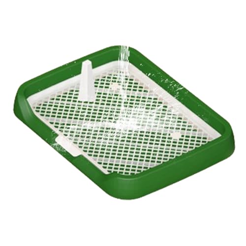 Generic Mesh Grids Toilet - Pee Pad Dog Toilet Flat Potty Tray with Mesh Grids | Easy Cleaning Pet Potty Supplies with Removable Column, Simple Setup Pee Holder for Dogs, Puppies, Pets von Generisch