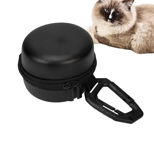 Generic Pet Double Dish, Whisker Friendly Cat Bowl with D Buckle, Cat Food Plate, Dog Water and Food Bowls, Stainless Steel Portable Pet Feeder Bowls for Dogs, Feeding, Food, Water von Generisch