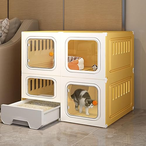 Generic Premium Katzenkäfig mit Katzenklo – Geräumige Haustierbox & Laufstall für Katzen im Freien, mobiles Design mit Rollen, stressfreie Umgebung für Ihren Katzenfreund Generic Premium Katzenkäfig mit Katzenklo – Geräumige Haustierbox & Laufstall für Katzen im Freien, mobiles Design mit Rollen, stressfreie Umgebung für Ihren Katzenfreund von Generisch