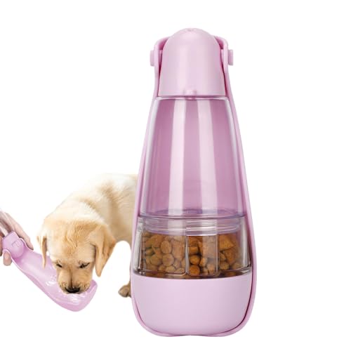 Generic Reise-Wasserflasche für Hunde – Wandern, tragbarer Wasserspender für Hunde, 5-in-1-Outdoor-Haustierzubehör mit Hunde-Trinkflasche, Lebensmittelaufbewahrungsbehälter und Kotbeutelhalter für von Generisch