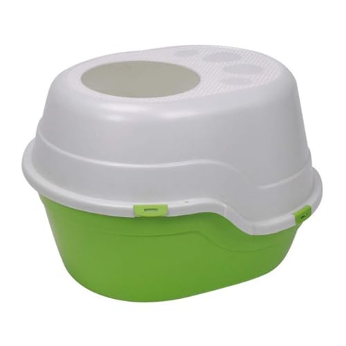 Generic Robuste Katzentoilette, vollständig geschlossen, automatische Katzentoilette, spritzwassergeschützt, geräuscharm, PP-Harz, leicht zu reinigen, Grün (Grün) von Generisch