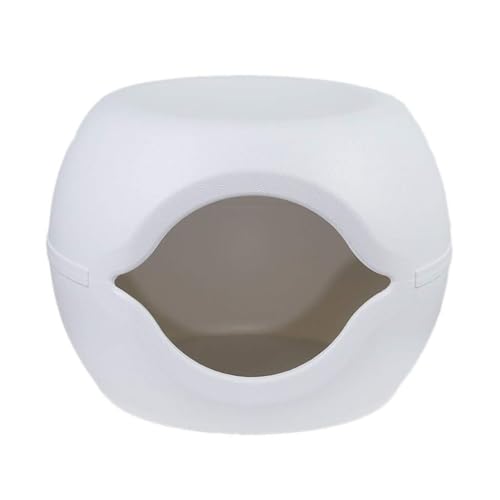 Generic Robuste Katzentoilette, vollständig geschlossene Katzentoilette, automatische Katzentoilette, spritzwassergeschützt, geräuscharmes PP-Harz, leicht zu reinigen, Grün (A) von Generisch