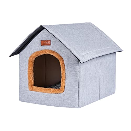 Generic Tragbares Haustierhaus – Outdoor-Katzenhausbett mit abnehmbarem Design – Haustierbetten für Hunde, Kätzchen und kleine Haustiere, gemütlicher Unterschlupf für Ihre pelzigen Freunde von Generisch