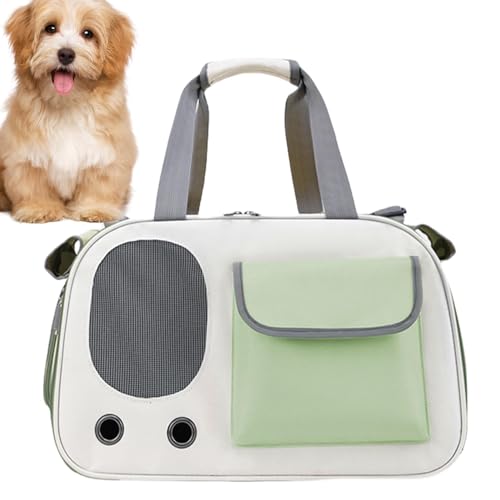Generic Tragetasche für Haustiere, tragbare Katzentasche, Haustier-Transporttasche, mit Reißverschluss und Netzfenster für kleine Hunde und kleine Tiere von Generisch