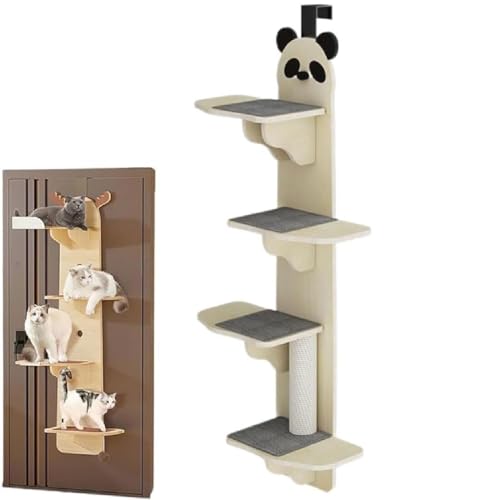 Generic Türhängendes Katzenregal, mehrstufiger Türaufhängung, 4-stufige Türaufhängung, Katzenkletterer, Türmontage, vertikaler Katzenbaum, über Türregale, Leiter, über den Türen, Baumkletterer für Generic Türhängendes Katzenregal, mehrstufiger Türaufhängung, 4-stufige Türaufhängung, Katzenkletterer, Türmontage, vertikaler Katzenbaum, über Türregale, Leiter, über den Türen, Baumkletterer für von Generisch