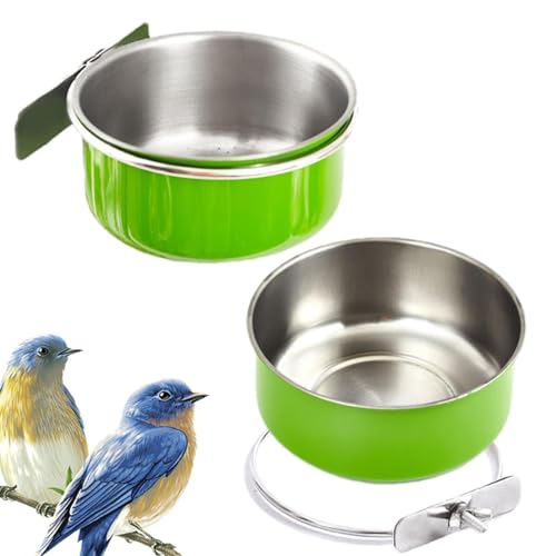 Vogel-Wassernapf | Papageienfutter Wasserschalen - Wasserkäfig-Schalen, Vogelfutterschale, Vogelkäfigzubehör für Sittiche, Nymphensittiche, Sittiche von Generisch