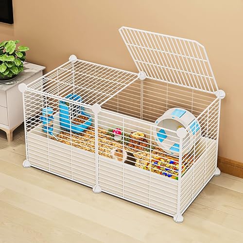 Generic bingomiynhg Kleintierkäfig, Meerschweinchenkäfig, Kaninchenkäfig, Rattenkäfig, kleiner Katzenkäfig, Welpenlaufstall, Haustierzaun für Welpen, Kaninchen, Kätzchen, Hamster, Meerschweinchen von Generisch
