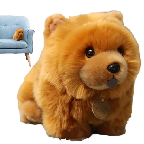 Generico Animal Plush Chow Toy of Simulation | Chowed Hund 25 Cm, Niedliche Plüschpuppe, Weiches Tier für Familie, Am Generico Animal Plush Chow Toy of Simulation | Chowed Hund 25 Cm, Niedliche Plüschpuppe, Weiches Tier für Familie, Am von Generisch