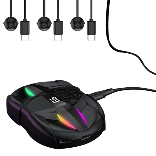 Generico Automatischer Telefonklicker, automatischer Clicker des Bildschirmgeräts - Innovativer automatischer Clicker mit RGB-Licht für Spiele, Live-Übertragungen und Belohnungsaktivitäten von Generisch