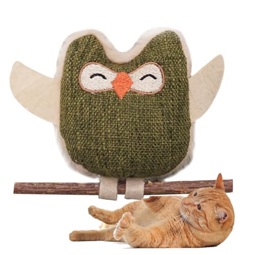 Generico Catnip Toys, Cat Nip Toys, Cat Chew Toy Feather Catnip Balls, Interactive Pet Supplies Oral Health, Teeth Cleaning Owl Doll Ball For All Breeds Boredom & Enrichment Play von Generisch