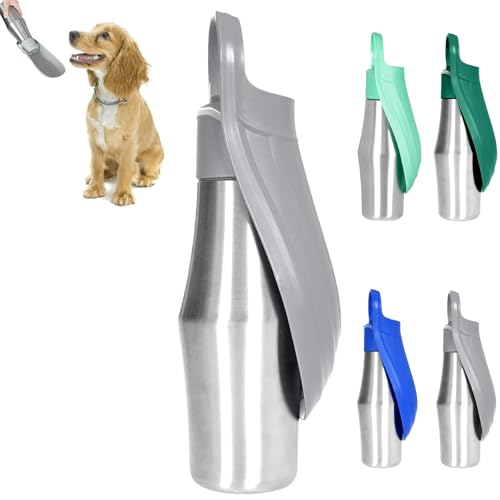 Generico Trinkflasche für Hunde, 750 ml, kompakter Wasserspender aus Edelstahl, für Hunde, für Camping, Wandern, Wandern Generico Trinkflasche für Hunde, 750 ml, kompakter Wasserspender aus Edelstahl, für Hunde, für Camping, Wandern, Wandern von Generisch