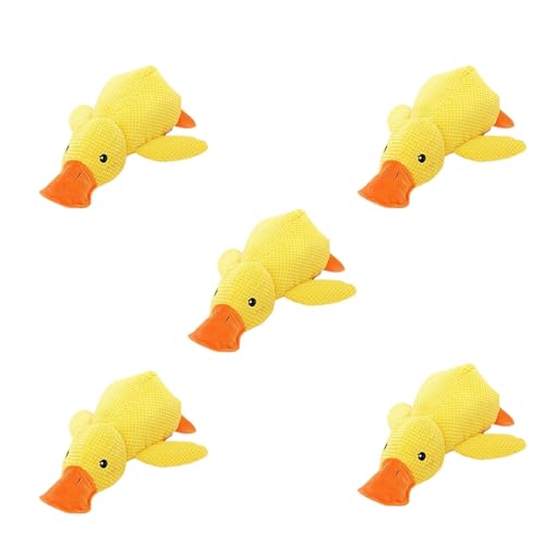 Generisch 1/2/3 Stuck 25/38/45CM Hundespielzeug Antistress Ente Hund,Antistress Ente,Gelbe Ente für Hunde Gelb Quietschspielzeug Interaktivesspielzeug für Hunde, PlüSch Kauspielzeug für Hund (5PCS S) Generisch 1/2/3 Stuck 25/38/45CM Hundespielzeug Antistress Ente Hund,Antistress Ente,Gelbe Ente für Hunde Gelb Quietschspielzeug Interaktivesspielzeug für Hunde, PlüSch Kauspielzeug für Hund (5PCS S) von Generisch