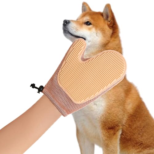 Generisch 1 Paar Tierhaarentferner Handschuh Haustier Fellpflege Handschuh Katze Hund Massagehandschuh Fellpflege Handschuh Sanfte Fellpflegehandschuh Für Kurzhaar Und Langhaar von Generisch