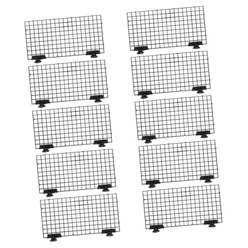 Generisch 1 Satz Trennwand für Aquarien Trennwand für Tankfische Kiesteiler für Aquarien Tankteiler Aquarium-Trennwand Teiler Aquarium Gitterteiler Trennwand für Aquarium Abs Black von Generisch