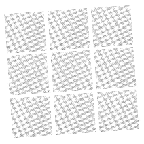 Generisch 10St Aquatisches Pflanzgitter Aquarienmatte aus Maschendraht Kunstpflanze Netzwand edelstahlgewebe giteer Safe agn Grasnetz für Aquarien Netz aus Wassergras Rostfreier Stahl Silver von Generisch