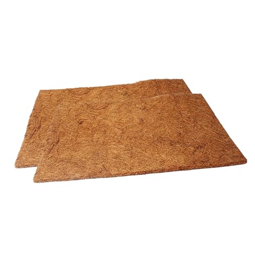 2 Pcs Reptil Klettern Matte Dicke Robuste Kokos Faser Bettwäsche 50x30cm Für Haustier Reptil Käfig von Generisch