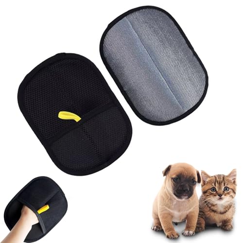 Generisch 2 Stück Haustierhaar-Entferner-Handschuhe, 24 x 16 cm doppelseitige Pflegehandschuhe, Fellpflegehandschuhe für Hunde und Katzen, Wiederverwendbare elektrostatische Fellbürsten-Handschuhe Generisch 2 Stück Haustierhaar-Entferner-Handschuhe, 24 x 16 cm doppelseitige Pflegehandschuhe, Fellpflegehandschuhe für Hunde und Katzen, Wiederverwendbare elektrostatische Fellbürsten-Handschuhe von Generisch