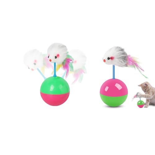 Generisch 2 Stück Katzenspielzeug Maus,Stehauf Katzenspielzeug Interaktiv,Katzenspielzeugs Selbstbeschäftigung,Für Kätzchen Federspielzeug Katzenbälle Spielzeugmäuse Generisch 2 Stück Katzenspielzeug Maus,Stehauf Katzenspielzeug Interaktiv,Katzenspielzeugs Selbstbeschäftigung,Für Kätzchen Federspielzeug Katzenbälle Spielzeugmäuse von Generisch