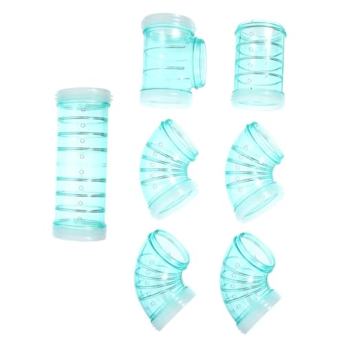 3 Sätze Labyrinthkäfig Hamsterverstecke Bausatz Hamsterröhren Rohr Hamster röhre Hamster Spielplatz Hamster Spielbahn Hamstertunnel Käfigtunnel selber Bauen Plastik Green von Generisch