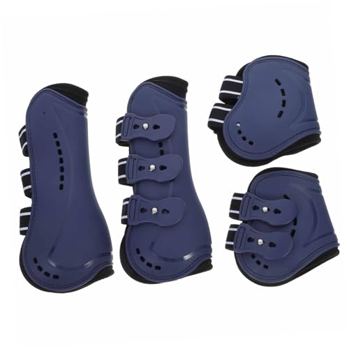 Generisch Reitstiefel Sport Gamaschen Hintere Streichkappen Pferdebeinschoner Springsehne von Generisch
