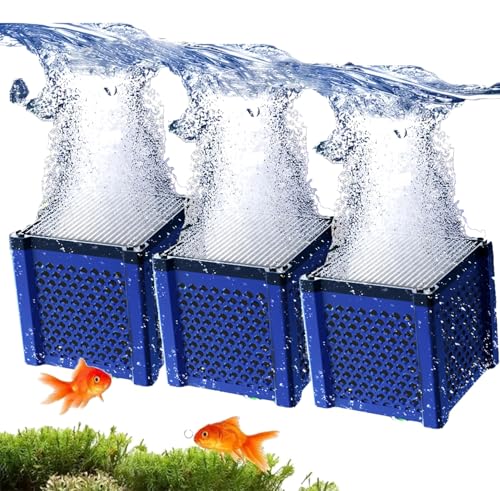 Generisch Aktivkohle Aquarium, Aktivkohlefilter Pferdetränke, Aktivkohlefilter Wasser, Filter Cube, Aktivkohle Tabletten PferdeträNke, Aktivkohle Pferde, für Teiche, Aquarium, Vorratstank (3PC) von Generisch