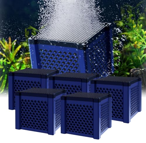 Generisch Aktivkohle Aquarium, Aktivkohlefilter Pferdetränke, Aktivkohlefilter Wasser, Filter Cube, Aktivkohle Tabletten PferdeträNke, Aktivkohle Pferde, für Teiche, Aquarium, Vorratstank (5PC) von Generisch