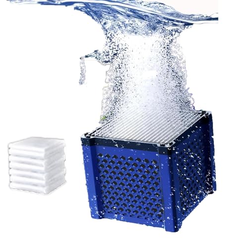 Generisch Aktivkohle Aquarium,Clever Cube Aktivkohle Pferde Filter Cube,Wassertrog Purifier Cube,Aktivkohlefilter Pferdetränke,für Teiche, Aquarium, Vorratstank (1PC) von Generisch